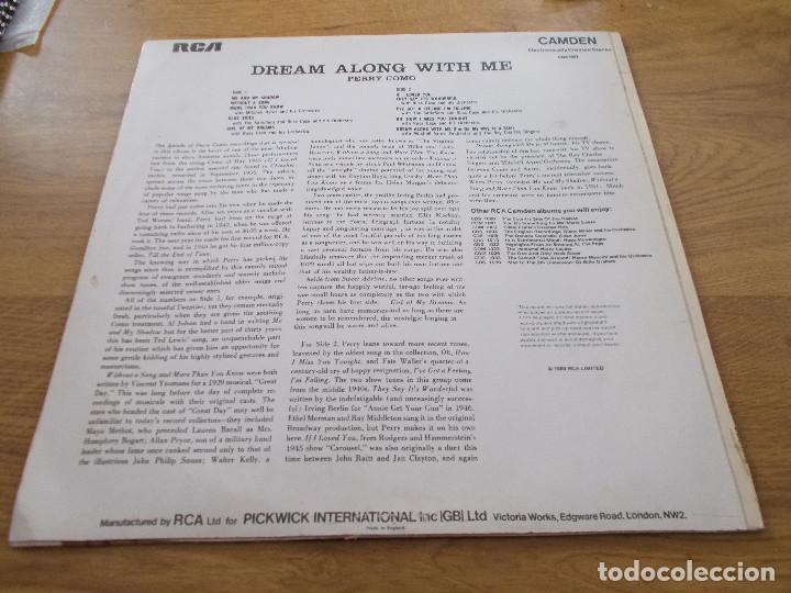 Discos de vinilo: PERRY COMO. DREAM ALONG WITH ME. - Foto 2