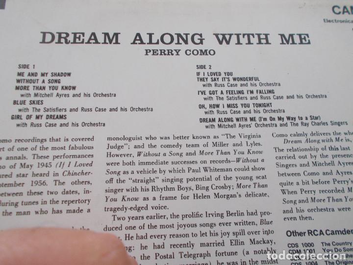 Discos de vinilo: PERRY COMO. DREAM ALONG WITH ME. - Foto 3
