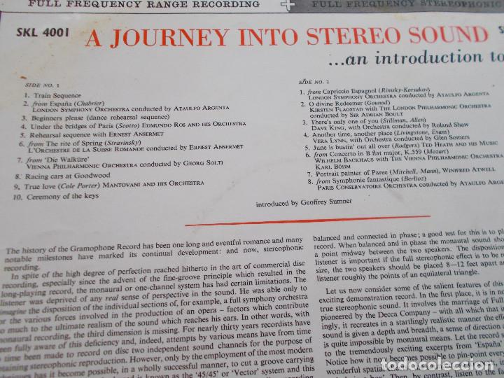 Discos de vinilo: A JOURNEY INTO. STEREO SOUND. - Foto 3