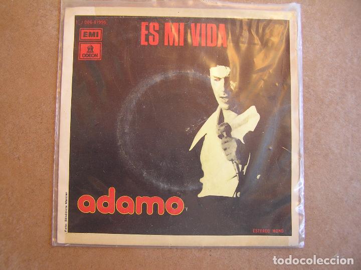 Discos de vinilo: Adamo &ndash; Es Mi Vida - EMI-Odeon, S.A. 1975 - SINGLE - P - Foto 1
