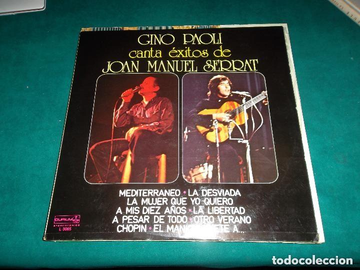 Discos de vinilo: LP GINO PAOLI CANTA EXITOS DE SERRAT - Foto 1