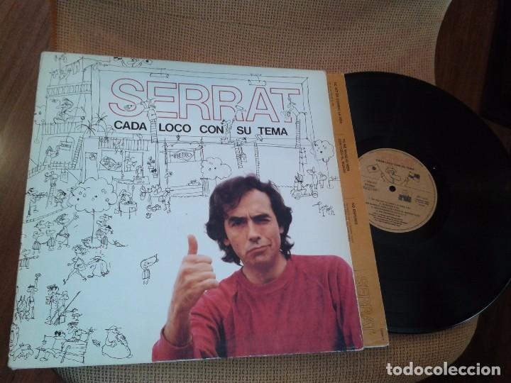 Discos de vinilo: DISCO VINILO LP SERRAT CADA LOCO CON SU TEMA - Foto 1
