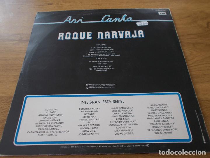 Discos de vinilo: ASI CANTA. ROQUE NARVAJA. - Foto 2