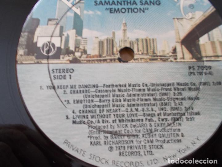 Discos de vinilo: SAMANTHA SANG. EMOTION - Foto 5