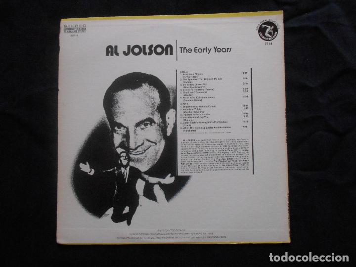 Discos de vinilo: AL JOLSON // THE EARLY YEARS - Foto 2