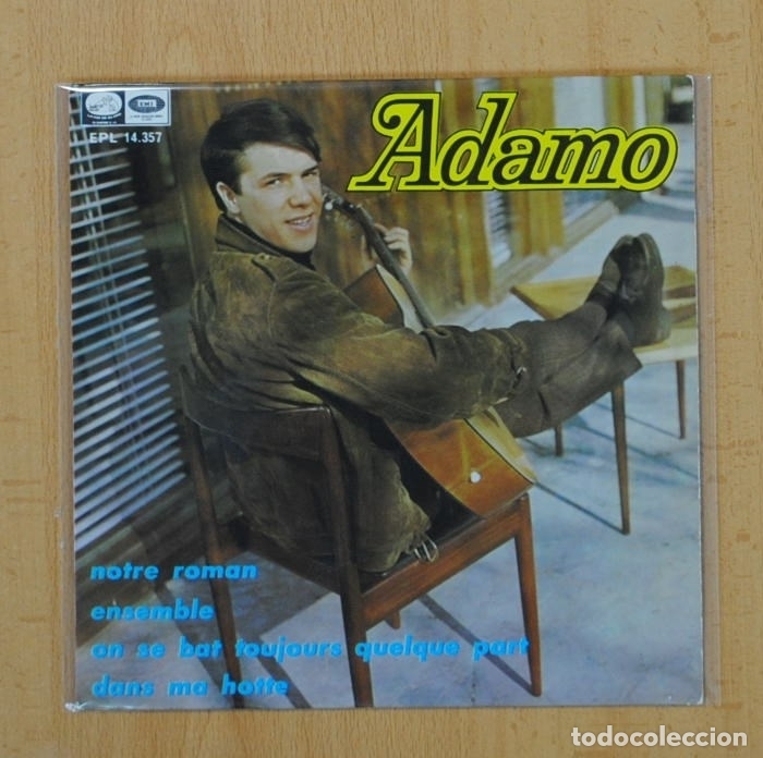 Discos de vinilo: ADAMO - NOTRE ROMAN +3 - EP - Foto 1
