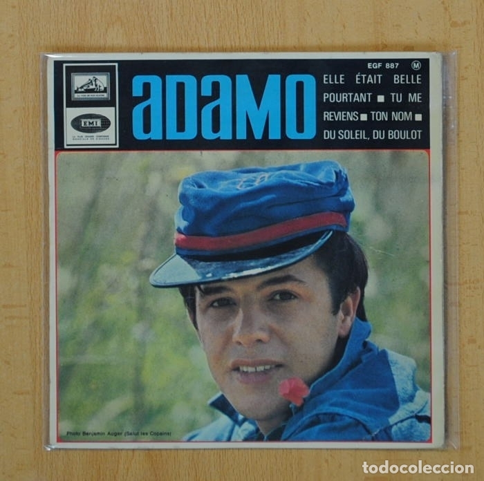 Discos de vinilo: ADAMO - ELLE ETAIT BELLE + 3 - EP - Foto 1