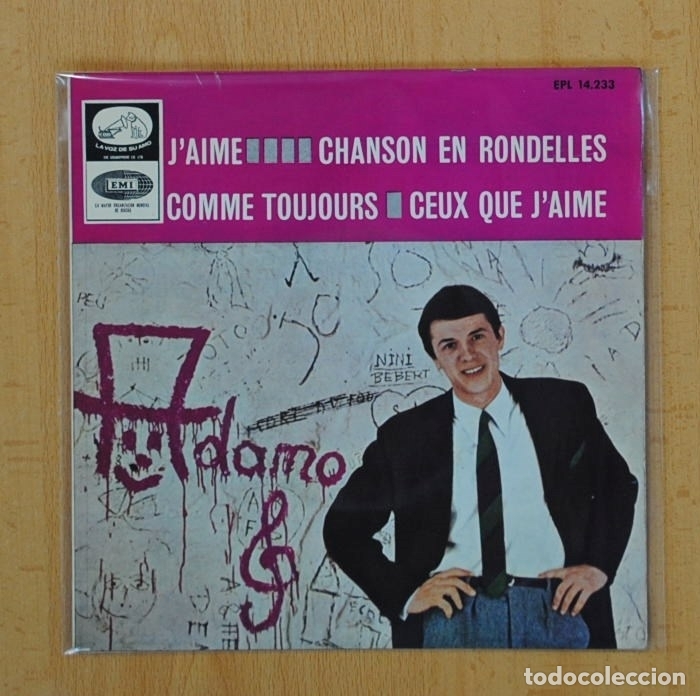 Discos de vinilo: ADAMO - J&acute;AIME + 3 - EP - Foto 1