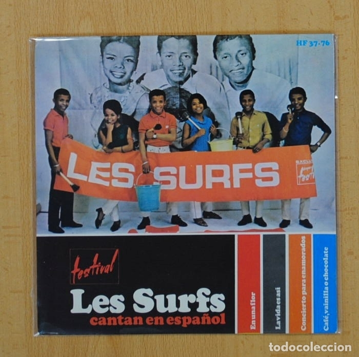 Discos de vinilo: LES SURFS - EN UNA FLOR + 3 - EP - Foto 1