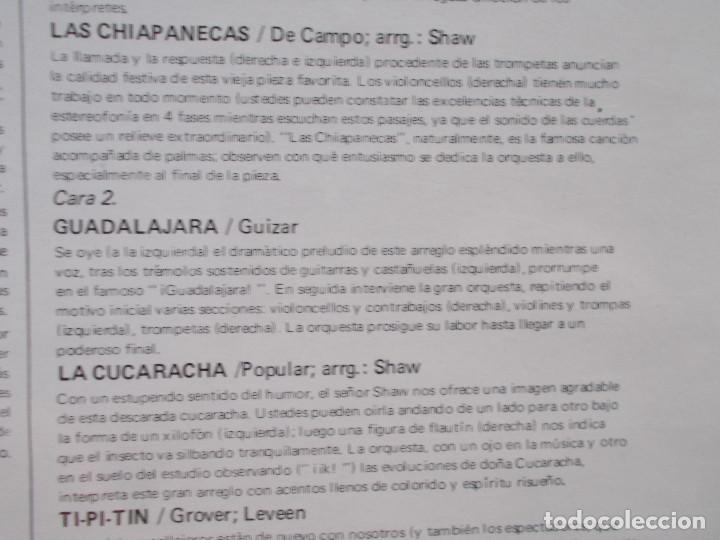 Discos de vinilo: ROLAND SHAW Y SU ORQUESTA. MEXICO - Foto 4