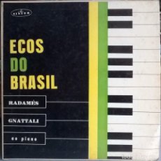 Discos de vinilo: RADAMÉS GNATTALI. ECOS DO BRASIL AO PIANO. SINTER, BRASIL 1955 (10” LP) JAZZ-SAMBA