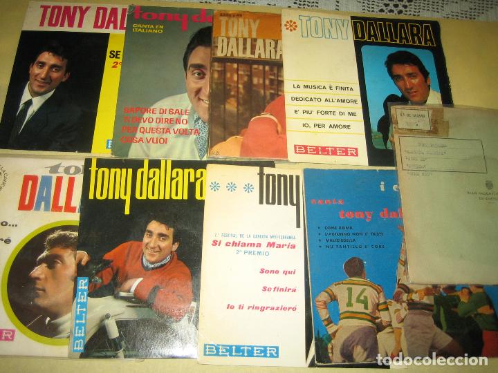 Discos de vinilo: LOTE DE 9 SINGLES TONY DALLARA - Foto 1