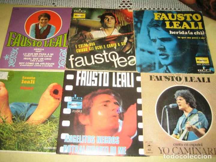 Discos de vinilo: LOTE DE 6 SINGLES FAUSTO LEALI - Foto 1