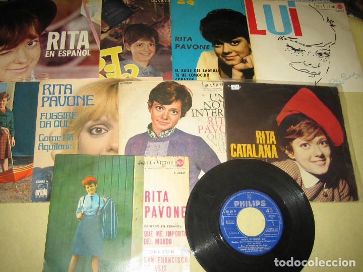 Discos de vinilo: LOTE DE 13 SINGLES - RITA PAVONE - Foto 1