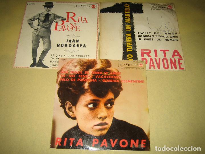 Discos de vinilo: LOTE DE 13 SINGLES - RITA PAVONE - Foto 2