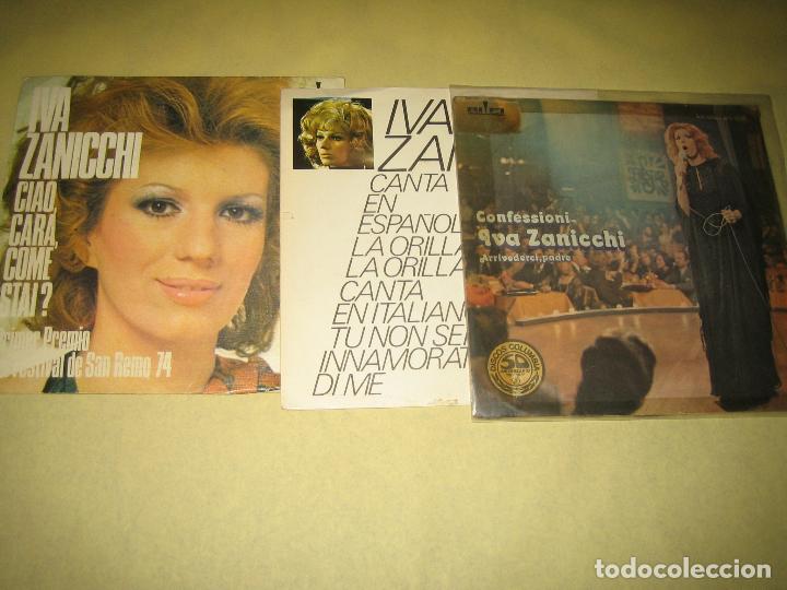 Discos de vinilo: LOTE DE 2 SINGLES - IVA ZANICCHI - Foto 1