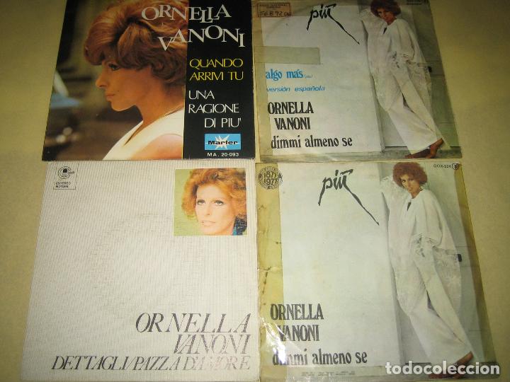 Discos de vinilo: LOTE DE 4 SINGLES - ORNELLA VANONI - Foto 1