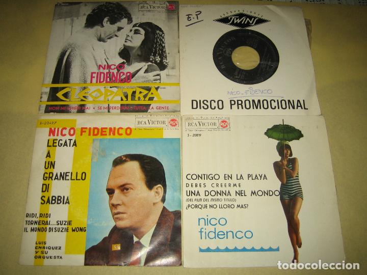 Discos de vinilo: LOTE DE 4 SINGLES - NICO FIDENCO - Foto 1