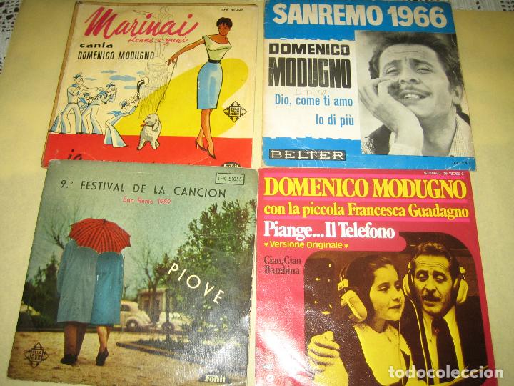 Discos de vinilo: LOTE DE 4 SINGLES - DOMENICO MODUGNO - Foto 1