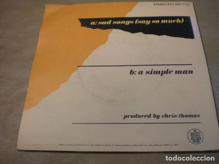 Discos de vinilo: ELTHON JOHN SAD SONGS. A SIMPLE MAN - Foto 2