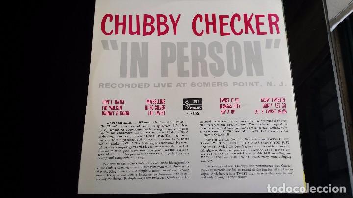 Discos de vinilo: LP CHUBBY CHECKER: IN PERSON (HOLANDA 1963) - Foto 2
