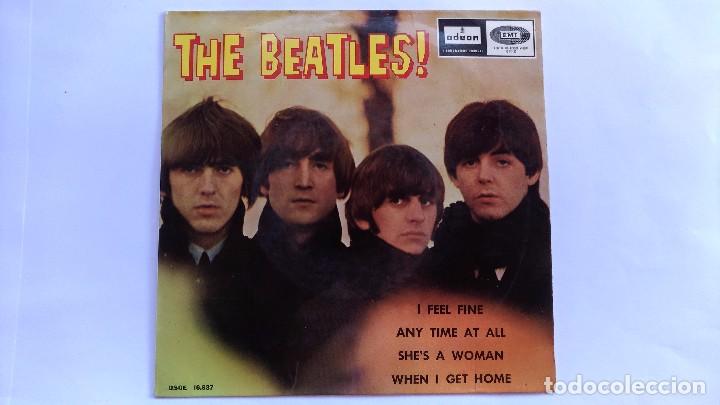 Discos de vinilo: Single de 1964 de The Beatles I Feel Fine - Foto 3