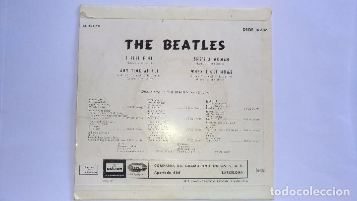 Discos de vinilo: Single de 1964 de The Beatles I Feel Fine - Foto 4