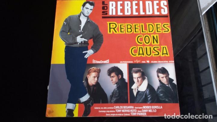 Discos de vinilo: LP LOS REBELDES: REBELDES CON CAUSA - Foto 1