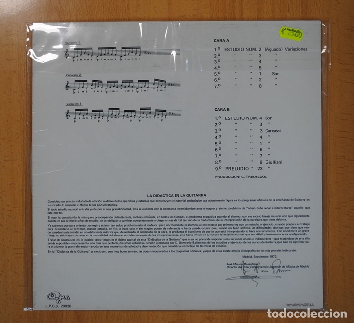 Discos de vinilo: VARIOS - LA DIDACTICA EN LA GUITARRA 2 - LP - Foto 2