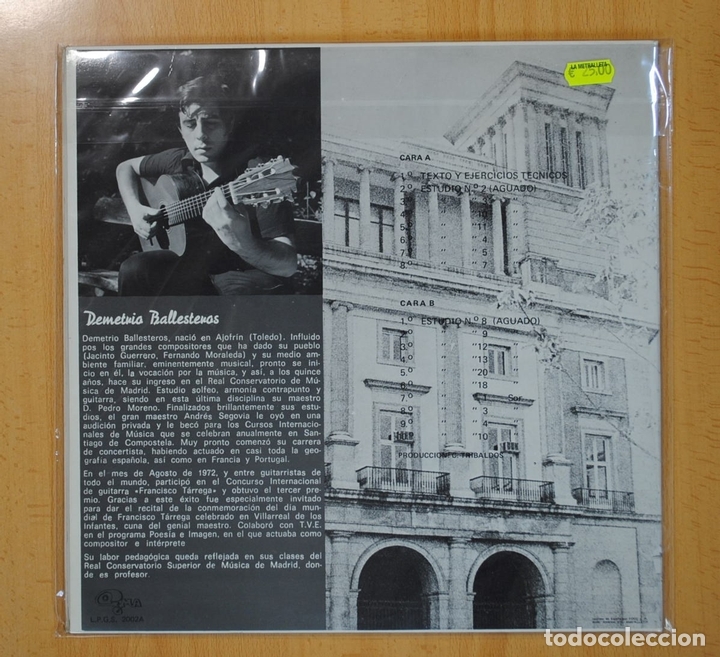 Discos de vinilo: VARIOS - LA DIDACTICA EN LA GUITARRA 1 - LP - Foto 2