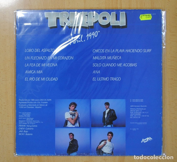 Discos de vinilo: TREEPOLI - ABRIL 1990 - LP - Foto 2