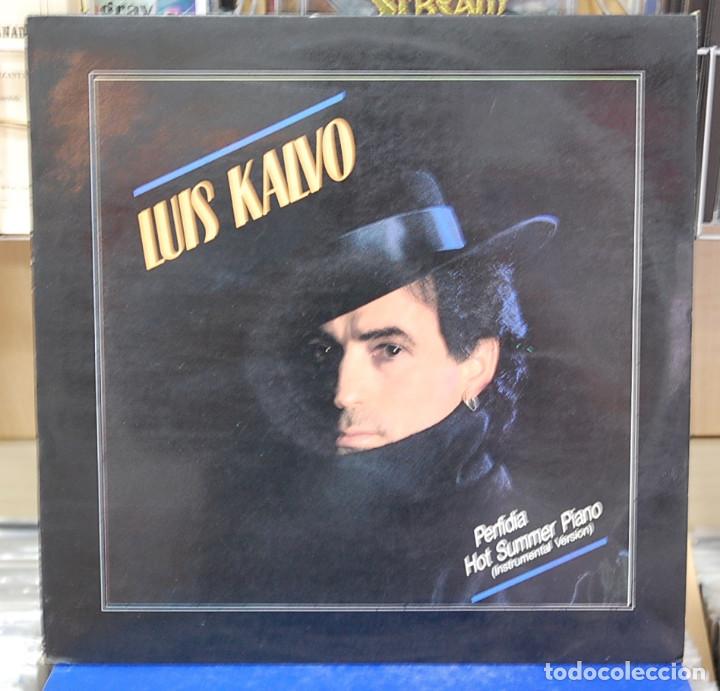 Discos de vinilo: Luis Kalvo. Perfidia. Raya records 1987. Maxi-single - Foto 1
