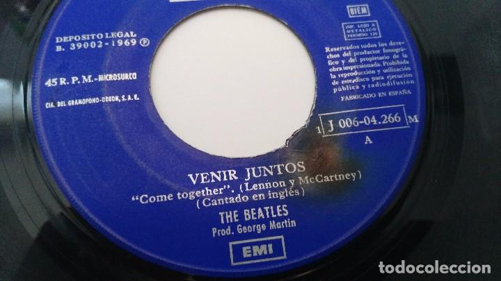 Discos de vinilo: didco antiguo de los beatles come  together - Foto 3