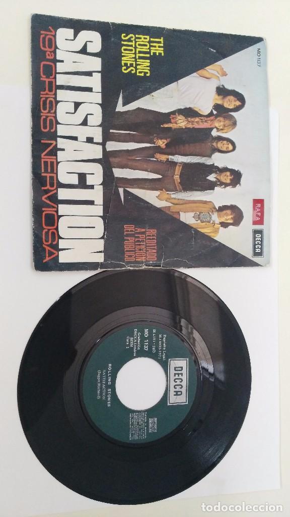 Discos de vinilo: didco antiguo de los rolling stones satisfaction - Foto 1