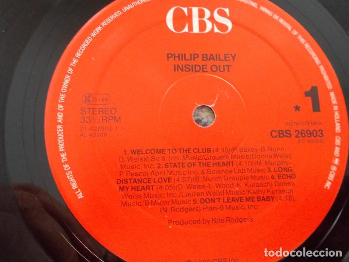 Discos de vinilo: PHILIP BAILEY. INSIDE OUT. - Foto 4