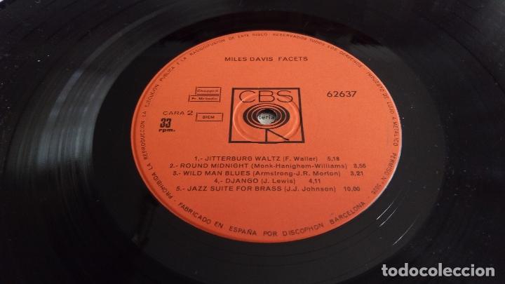 Discos de vinilo: DISCO MILES DAVIS FACETS - N&ordm; 1, CBS - 1967 - Foto 6