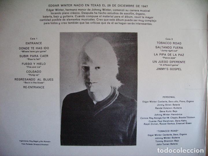 Discos de vinilo: EDGAR WINTER ---- ENTRANCE - Foto 2
