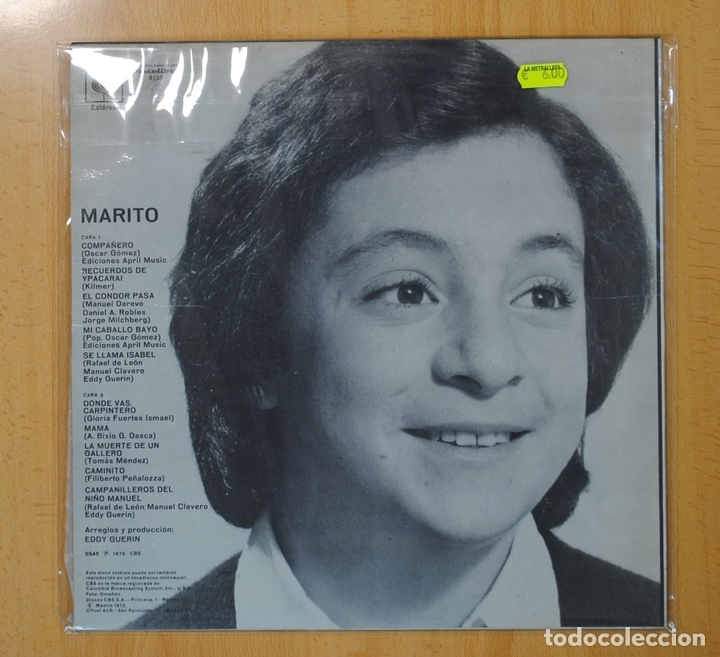 Discos de vinilo: MARITO - MARITO - LP - Foto 2
