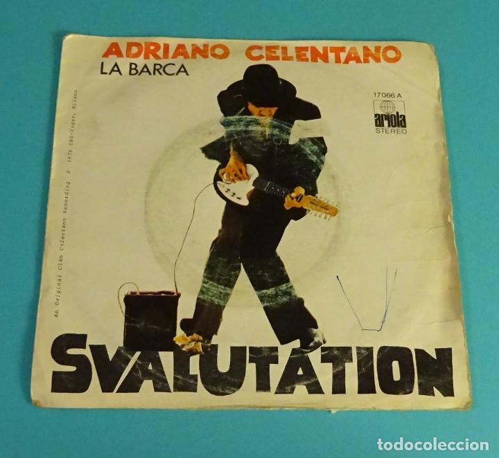 Discos de vinilo: ADRIANO CALENTANO. LA BARCA. SVALUTATION. ARIOLA - Foto 1