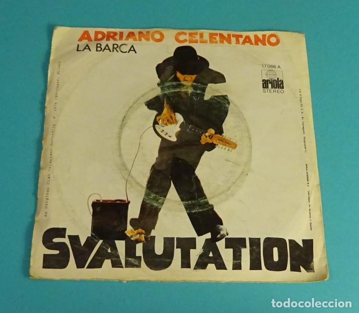 Discos de vinilo: ADRIANO CALENTANO. LA BARCA. SVALUTATION. ARIOLA - Foto 2