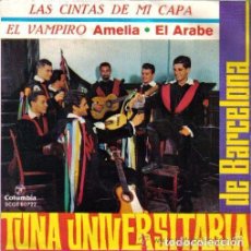 Discos de vinilo: TUNA UNIVERSITARIA DE BARCELONA...EP-1964...EL VAMPIRO + EL ARABE +LAS CINTAS DE MI CAPA +1. Lote 97577787
