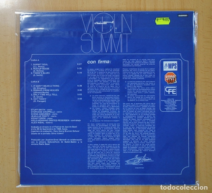 Discos de vinilo: VARIOS - VIOLIN SUMMIT - LP - Foto 2