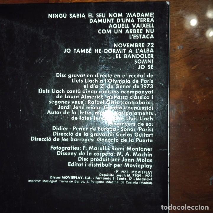 Discos de vinilo: LLUIS LLACH EN EL OLYMPIA - Foto 2