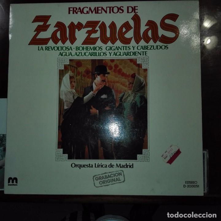 Discos de vinilo: FRAGMENTOS DE ZARZUELAS - Foto 1