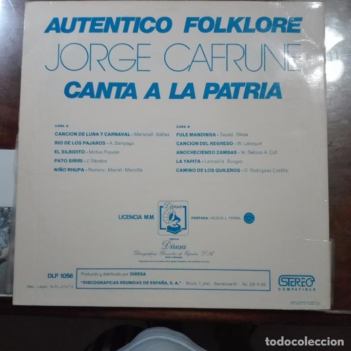 Discos de vinilo: JORGE CANTA A LA PATRIA - Foto 2