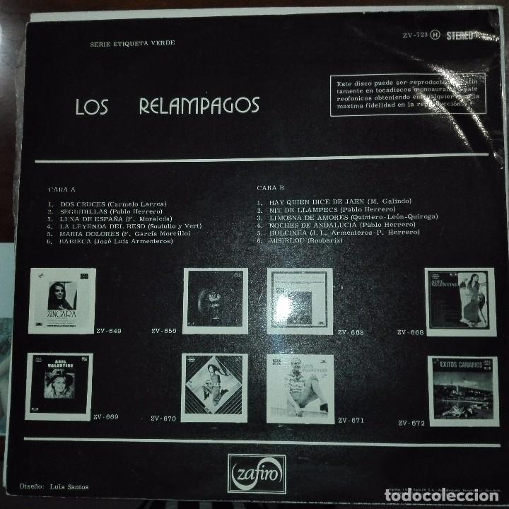 Discos de vinilo: LOS RELAMPAGOS - DOS CRUCES - ZAFIRO 1972 - Foto 2