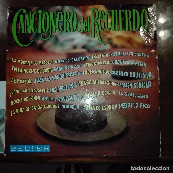 Discos de vinilo: CANCIONERO DEL RECUERDO - Foto 1