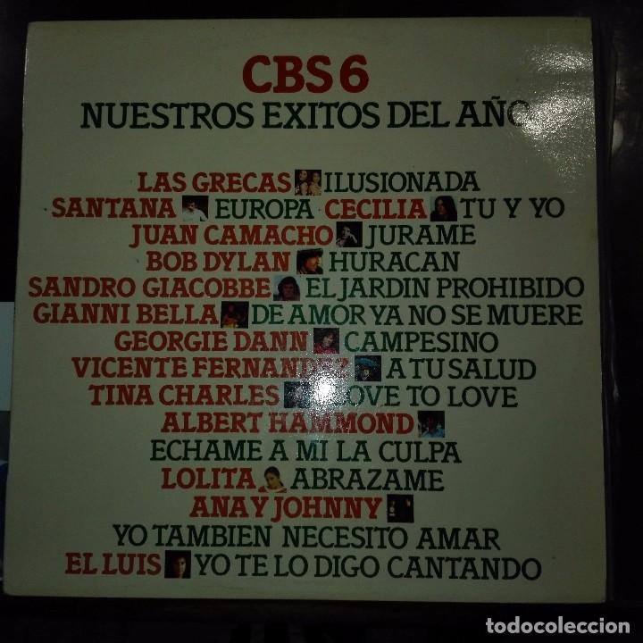 Discos de vinilo: CBS NUESTROS EXITOS DEL A&Ntilde;O - Foto 1