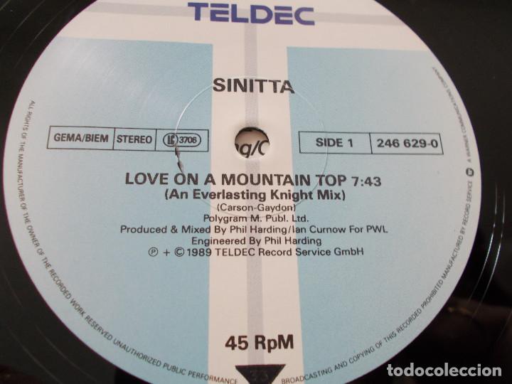 Discos de vinilo: SINITTA. LOVE ON A MOUNTAIN TOP - Foto 3