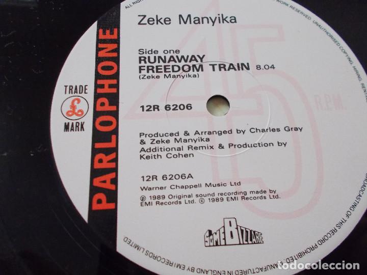 Discos de vinilo: ZEKE MANYIKA. RUNAWAY FREEDOM TRAIN - Foto 4